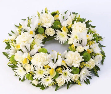 Classic Wreath Yellow And Cream 1000x851