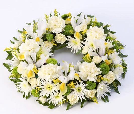 Classic Wreath Yellow And Cream 1000x851