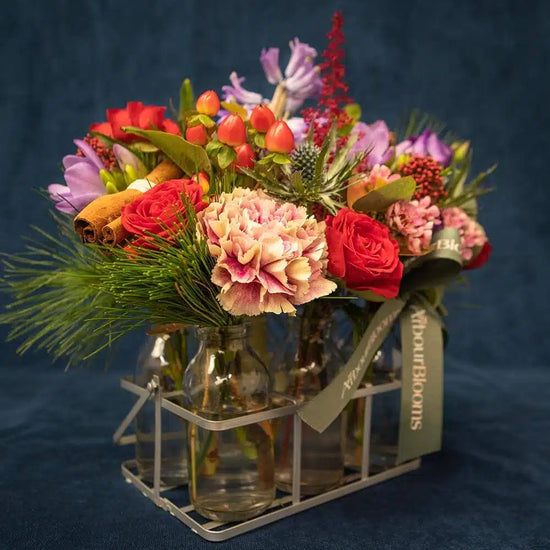 Christmas Flowers bottles