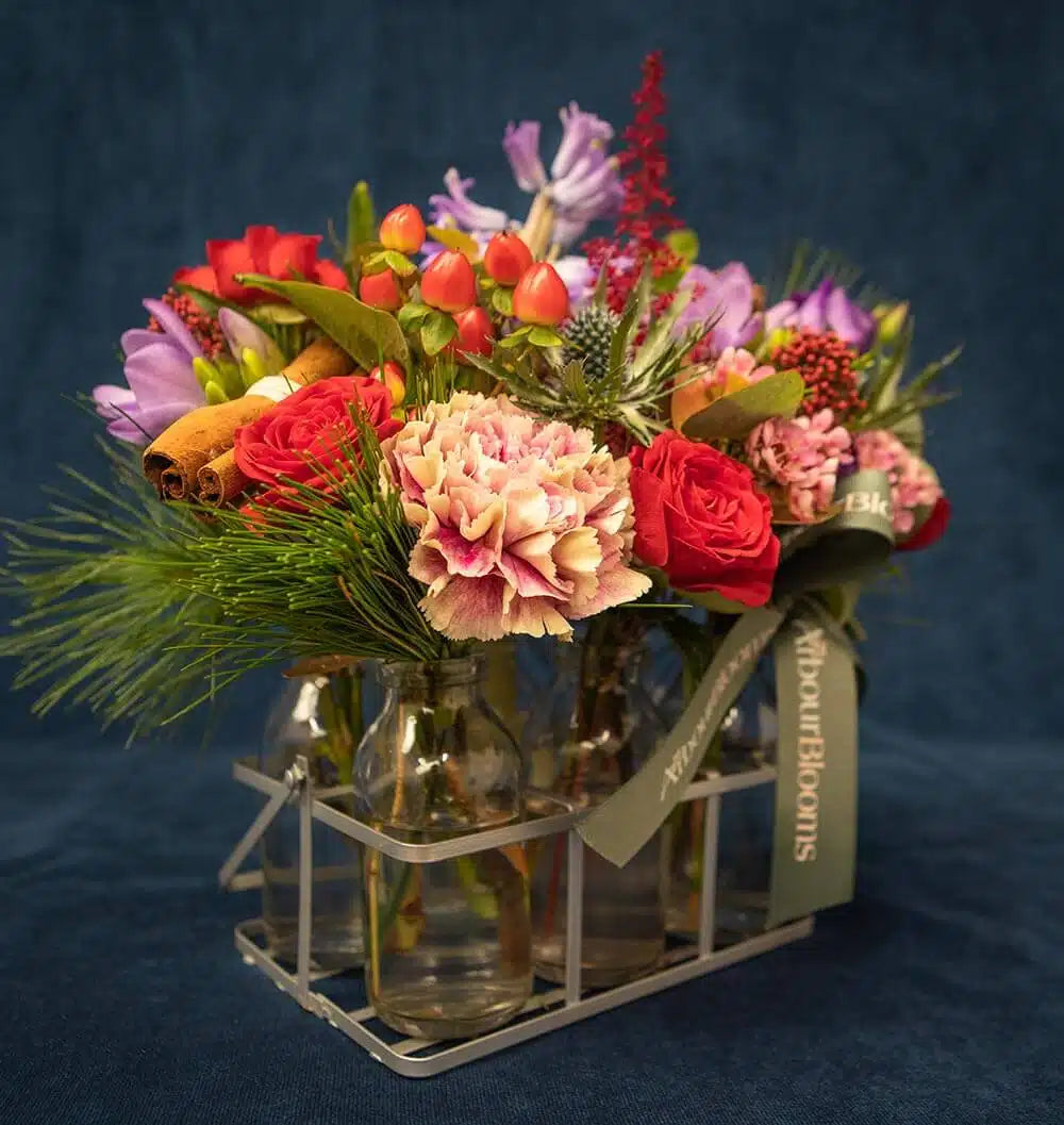 Christmas Flowers bottles