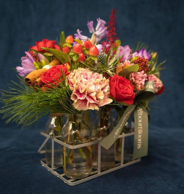 Christmas Flowers bottles