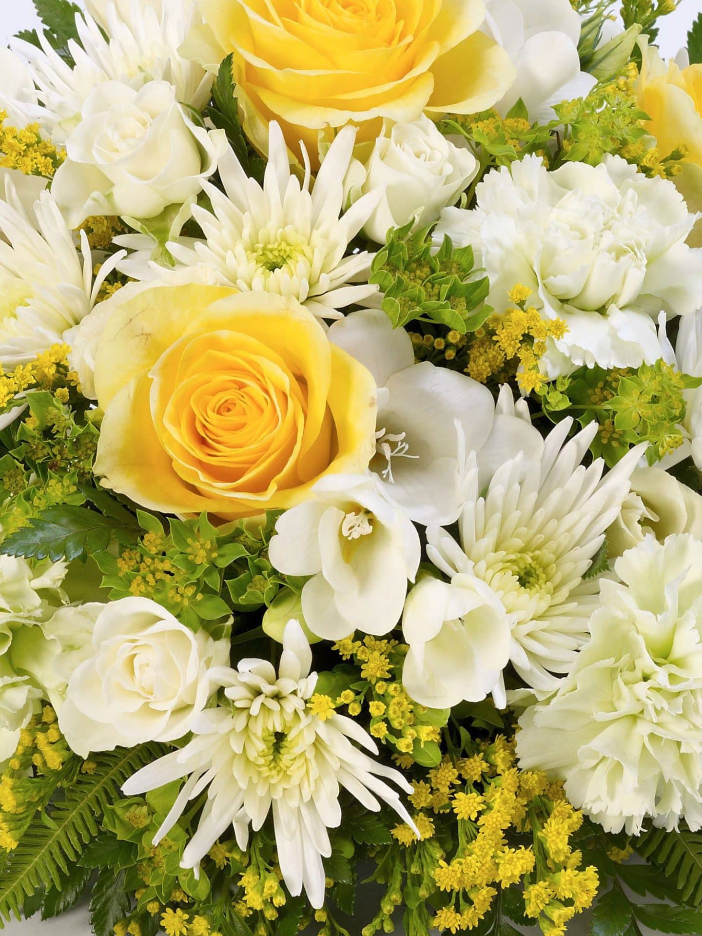 Classic Posy Yellow And White 1