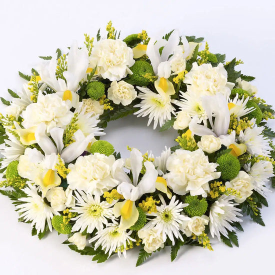 Classic Wreath Yellow and Cream