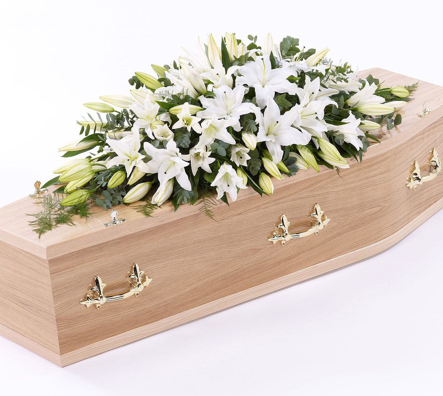 Lily Casket Spray White
