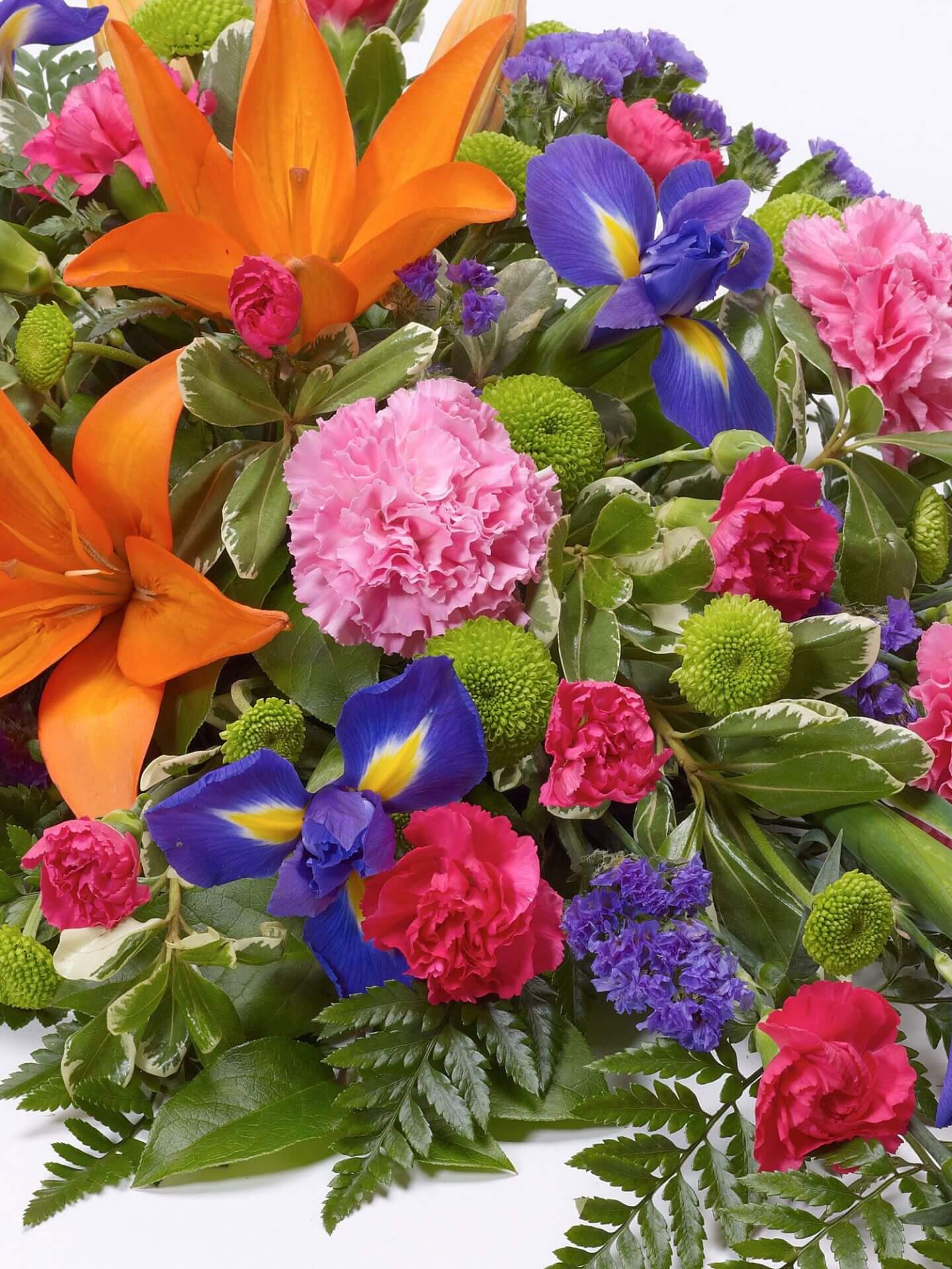 Lily And Iris Teardrop Spray Vibrant 1