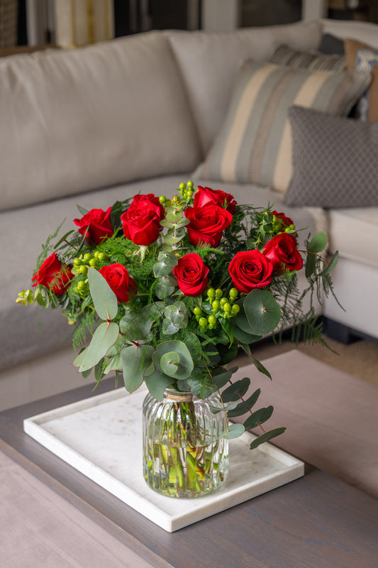 Luxury 12 Long Stem Red Roses