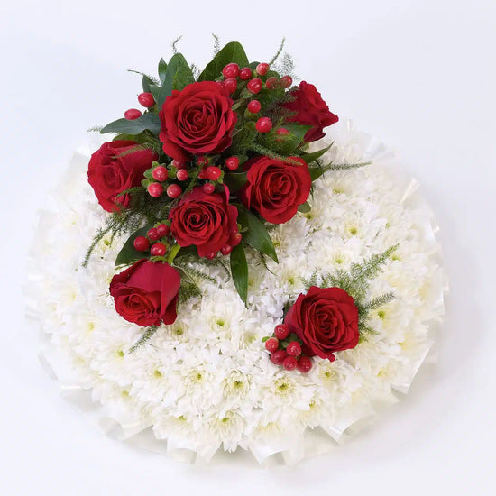Red and White Posy