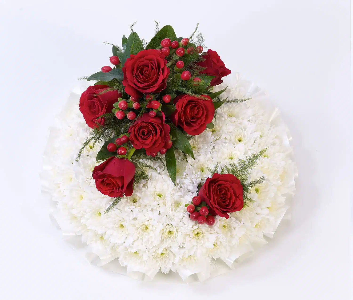 Red and White Posy