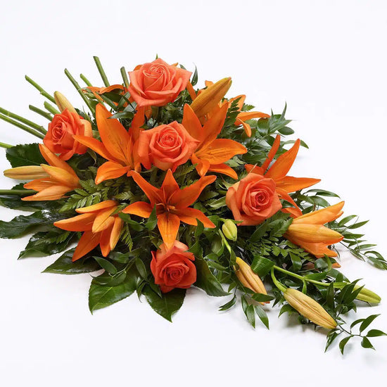 Rose and Lily Spray Orange