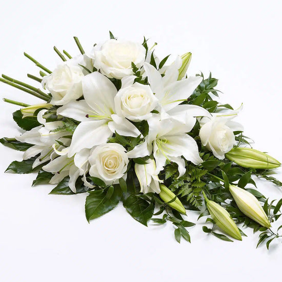 Rose and Lily Spray White