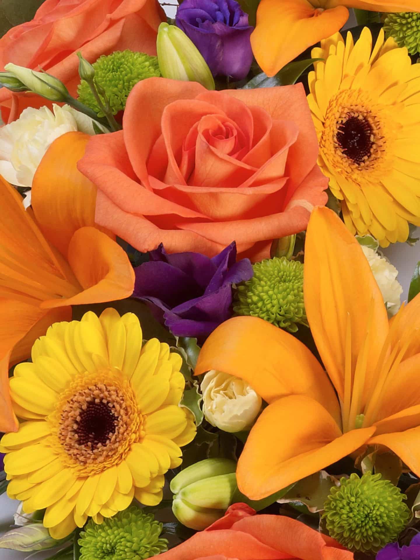 Rose And Lily Wreath Vibrant 1