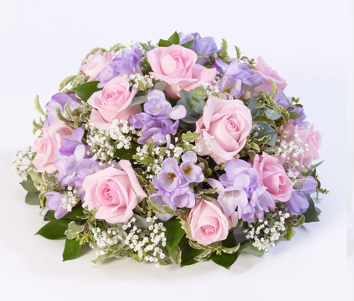 Rose and Freesia Posy Pink and Lilac